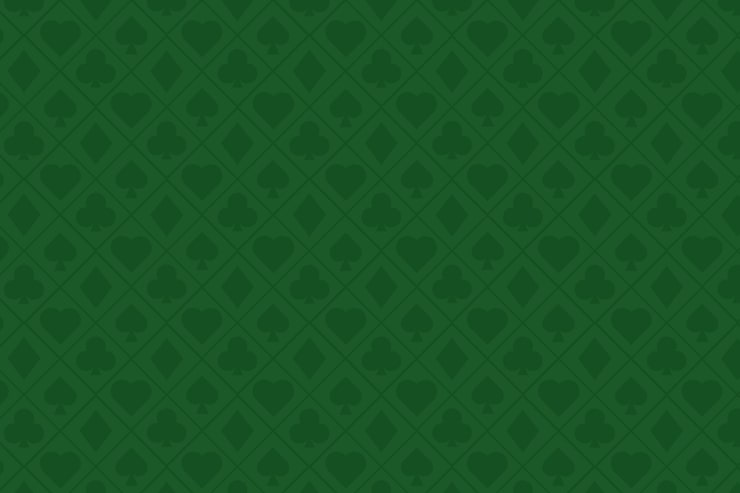 Zielony stół do gry blackjack